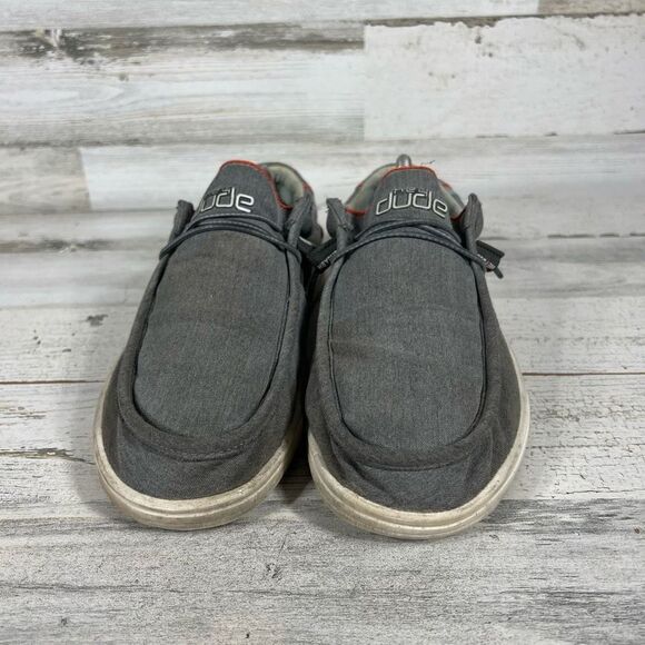Hey Dude Men's Wally Stretch Shoes Gray Slip On Comfort Size US 10 - Picture 4 of 9